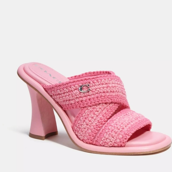 COACH Quintin Crochet Slide Sandals - Picture 1 of 11